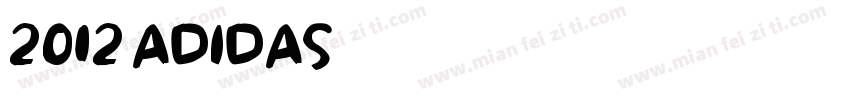 2012 Adidas 阿迪达斯字体转换